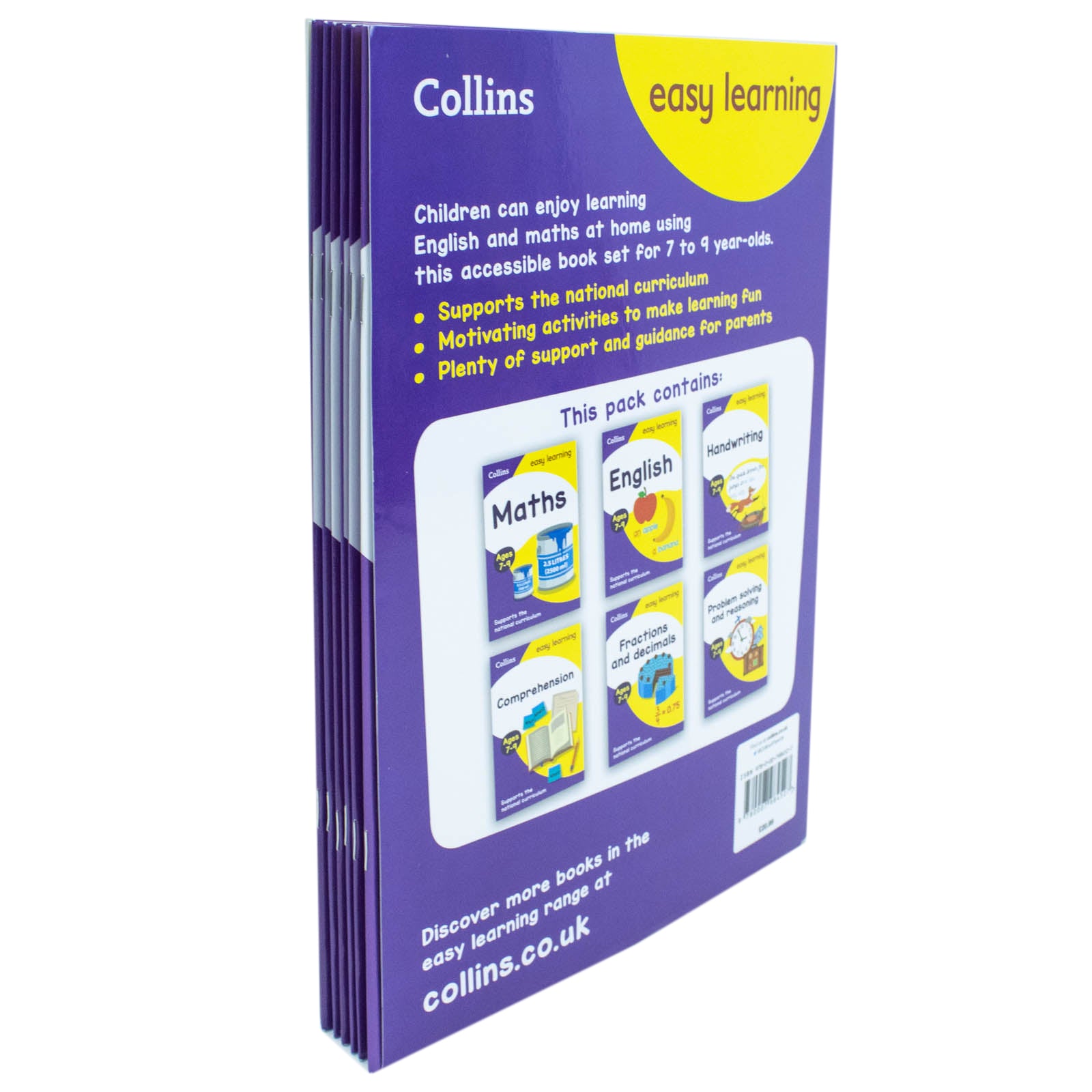 Collins Easy Learning Ages 7-9 6 book set - fractions and decimals workbook cover