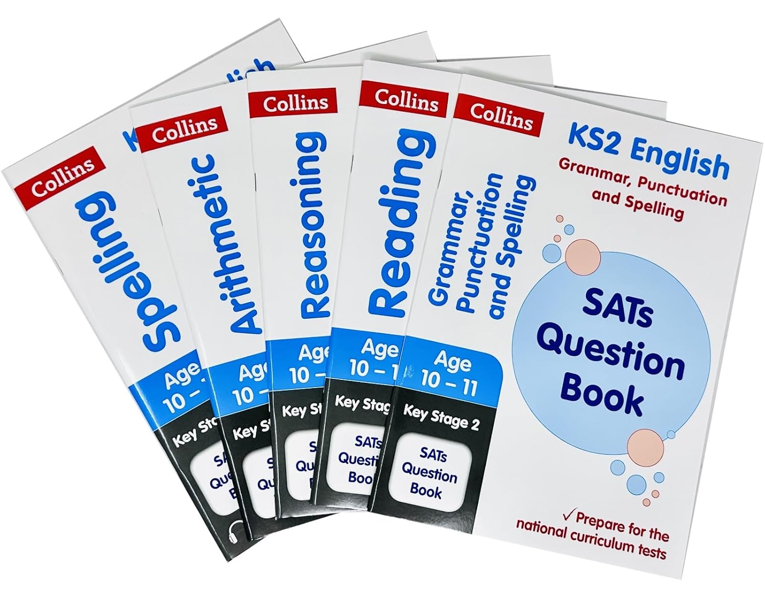 Collins KS2 SATs Question Book Collection - Year 6 English and Maths SATs practice, 5 Paperback books, Ages 10-11
