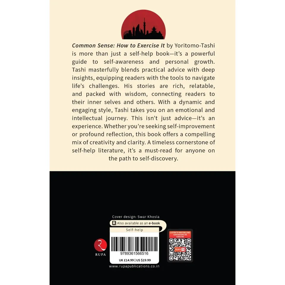 Inside page detail of Common Sense: How to Exercise It by Yoritomo-Tashi paperback book