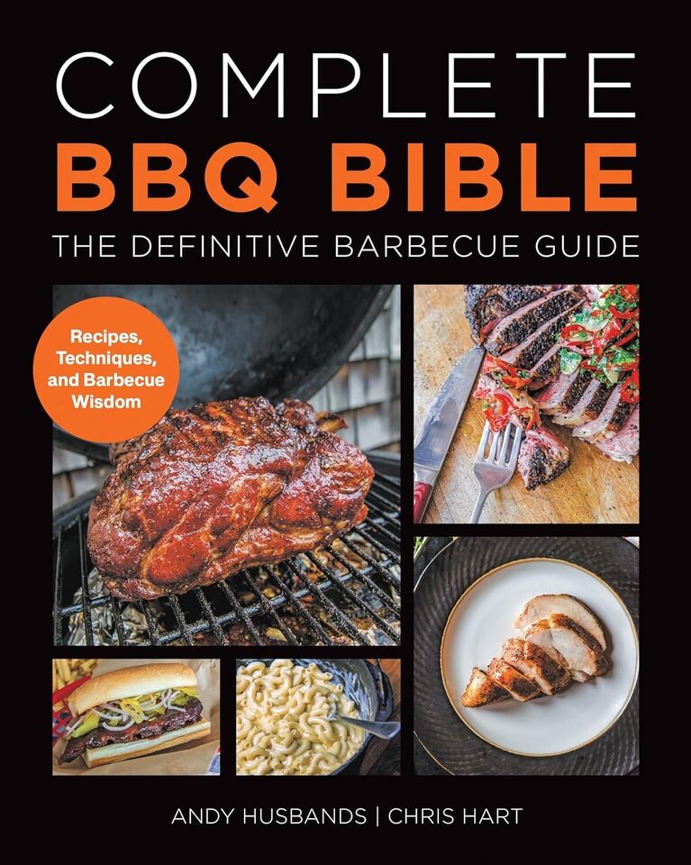 Stack of the Complete BBQ Bible 3 book cookery collection set in paperback format
