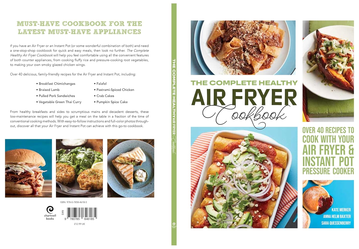 The Complete Healthy Air Fryer Cookbook - inside page sample showing air fryer recipes