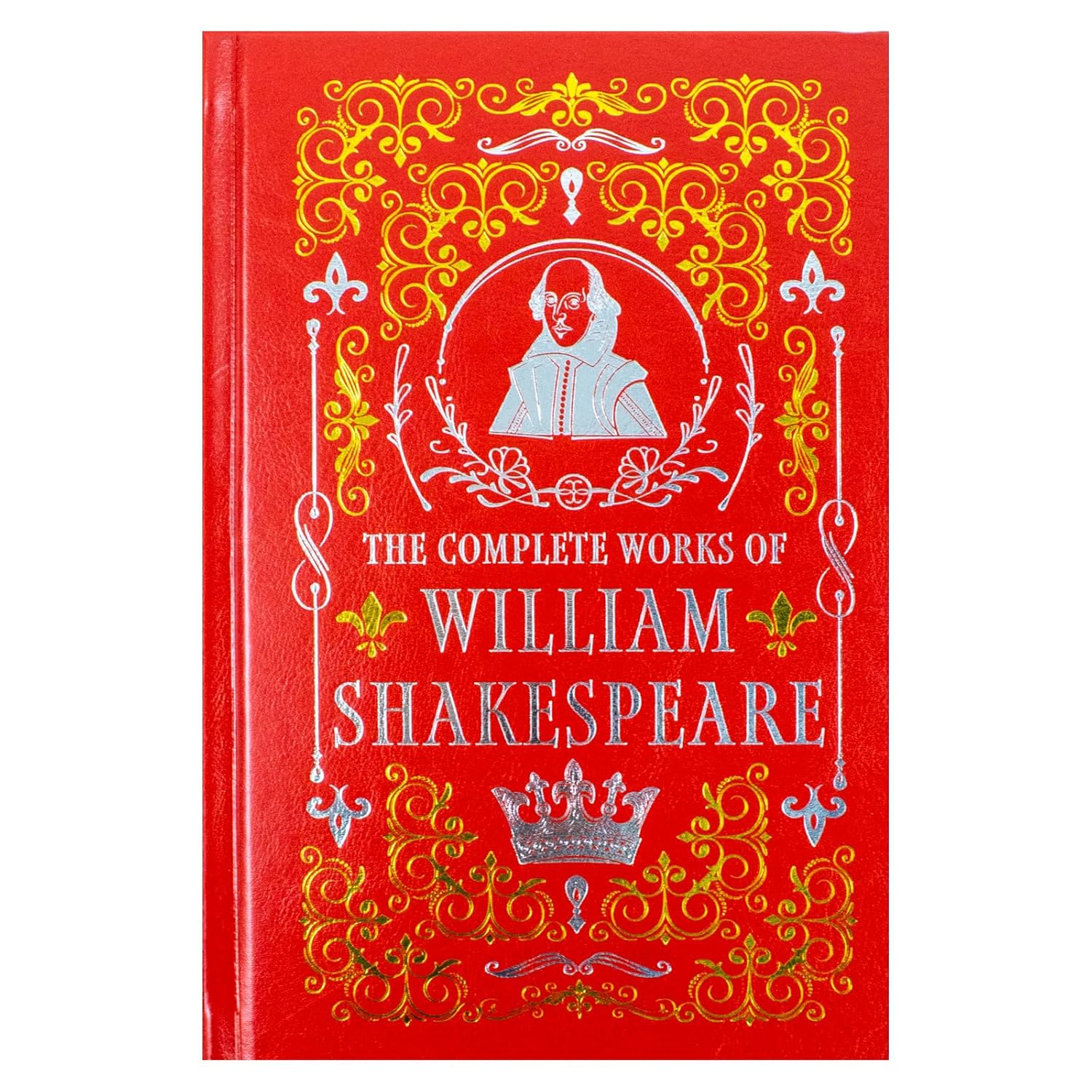 Complete Works of William Shakespeare leather bound book spine with gilded detailing