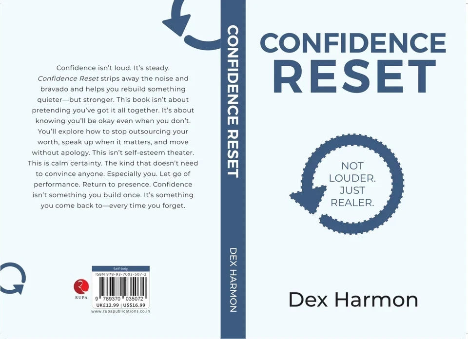 Confidence Reset: Not Louder Just Realer by Dex Harmon - Self-Help Paperback - book detail view