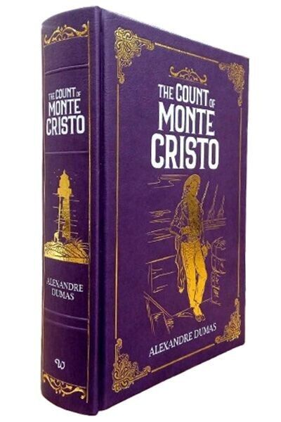 The Count of Monte Cristo by Alexandre Dumas - leather bound edition, spine and pages