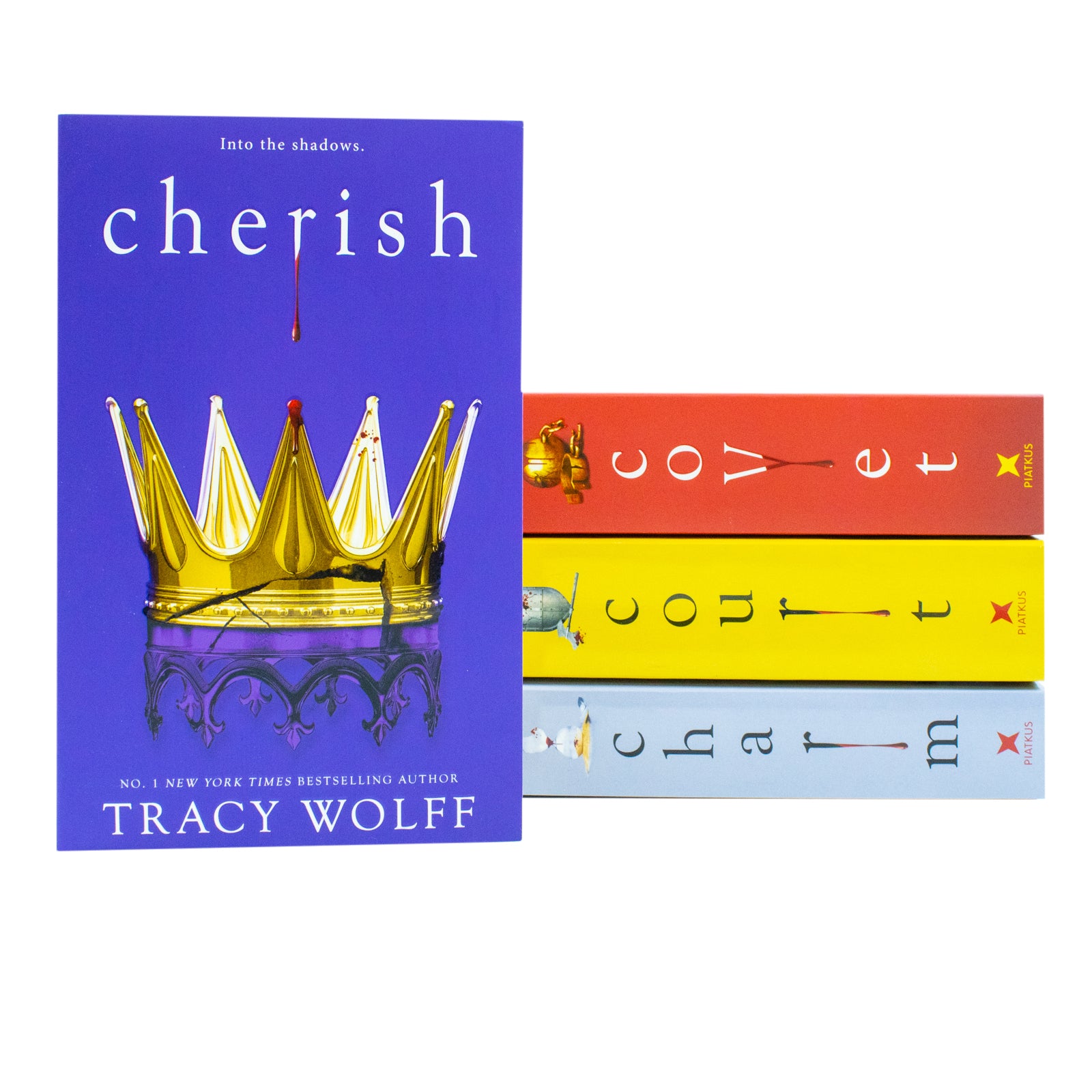 Crave Series 4 Books Collection Set by Tracy Wolff paperback covers - Charm, Covet, Cherish and Court