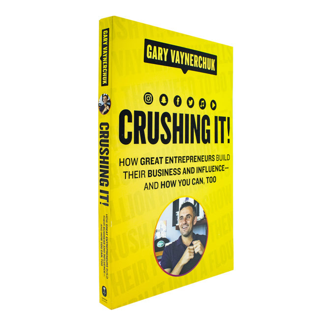 Crushing It! by Gary Vaynerchuk - Paperback business book front cover, ISBN 9780062845023