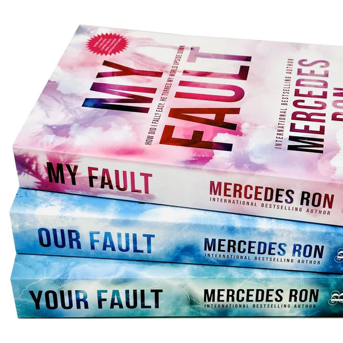 Culpable Trilogy 3 Books Collection Set by Mercedes Ron - My Fault, Your Fault, Our Fault - YA Paperback