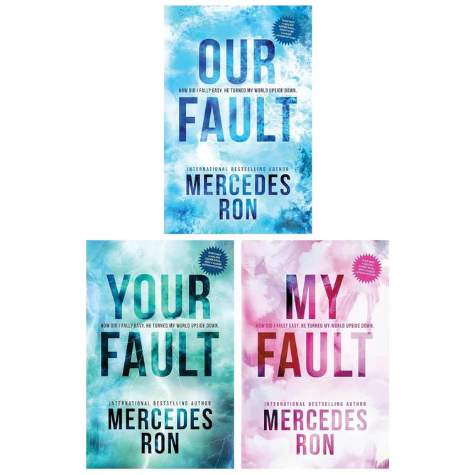 Culpable Trilogy 3 Books Collection Set by Mercedes Ron - My Fault, Your Fault, Our Fault - YA Paperback