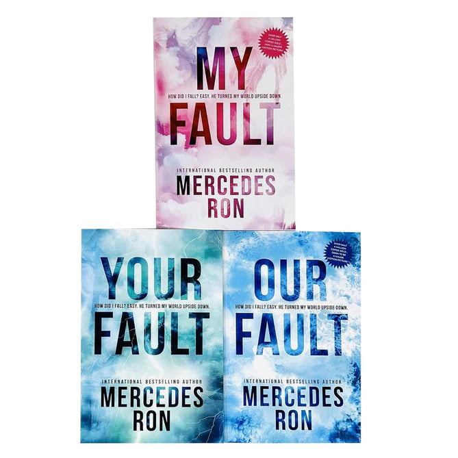 Culpable Trilogy 3 Books Collection Set by Mercedes Ron - My Fault, Your Fault, Our Fault - YA Paperback