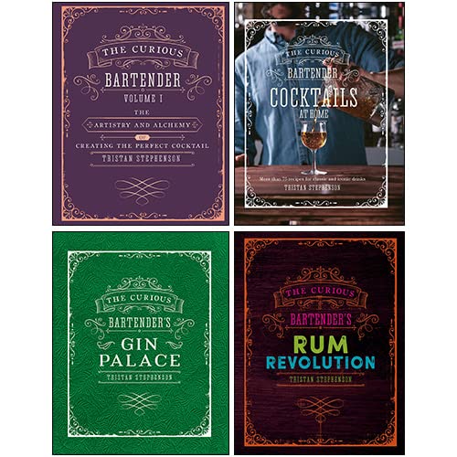 The Curious Bartender 4 Book Collection by Tristan Stephenson - Hardback cocktail and mixology book set