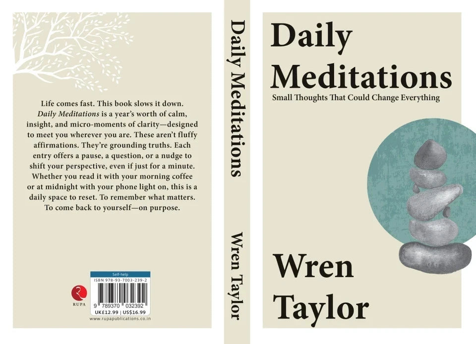 Daily Meditations by Wren Taylor - Non Fiction Paperback detail view of pages