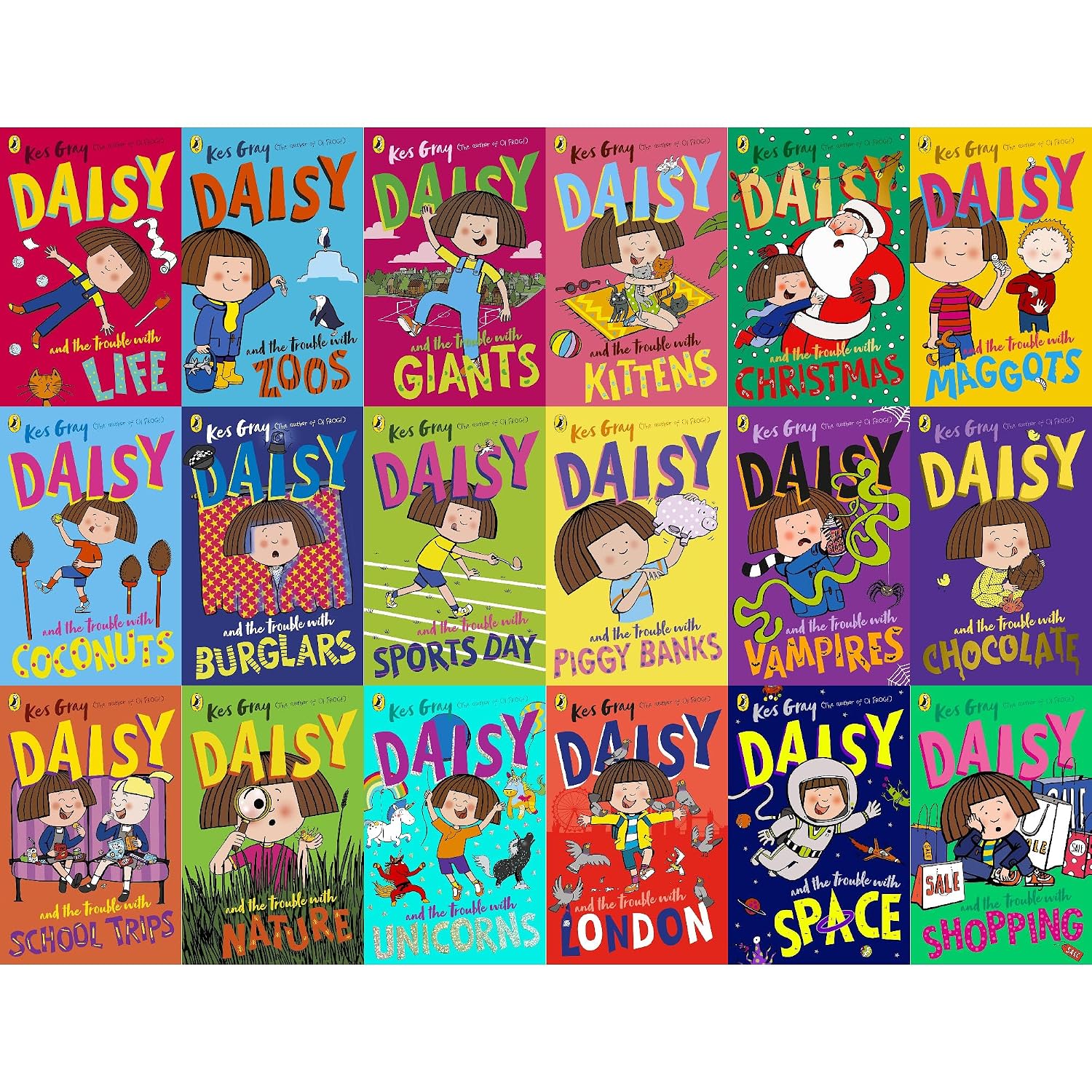 Daisy and the Trouble with Kittens and other titles from the Kes Gray 18-book paperback set
