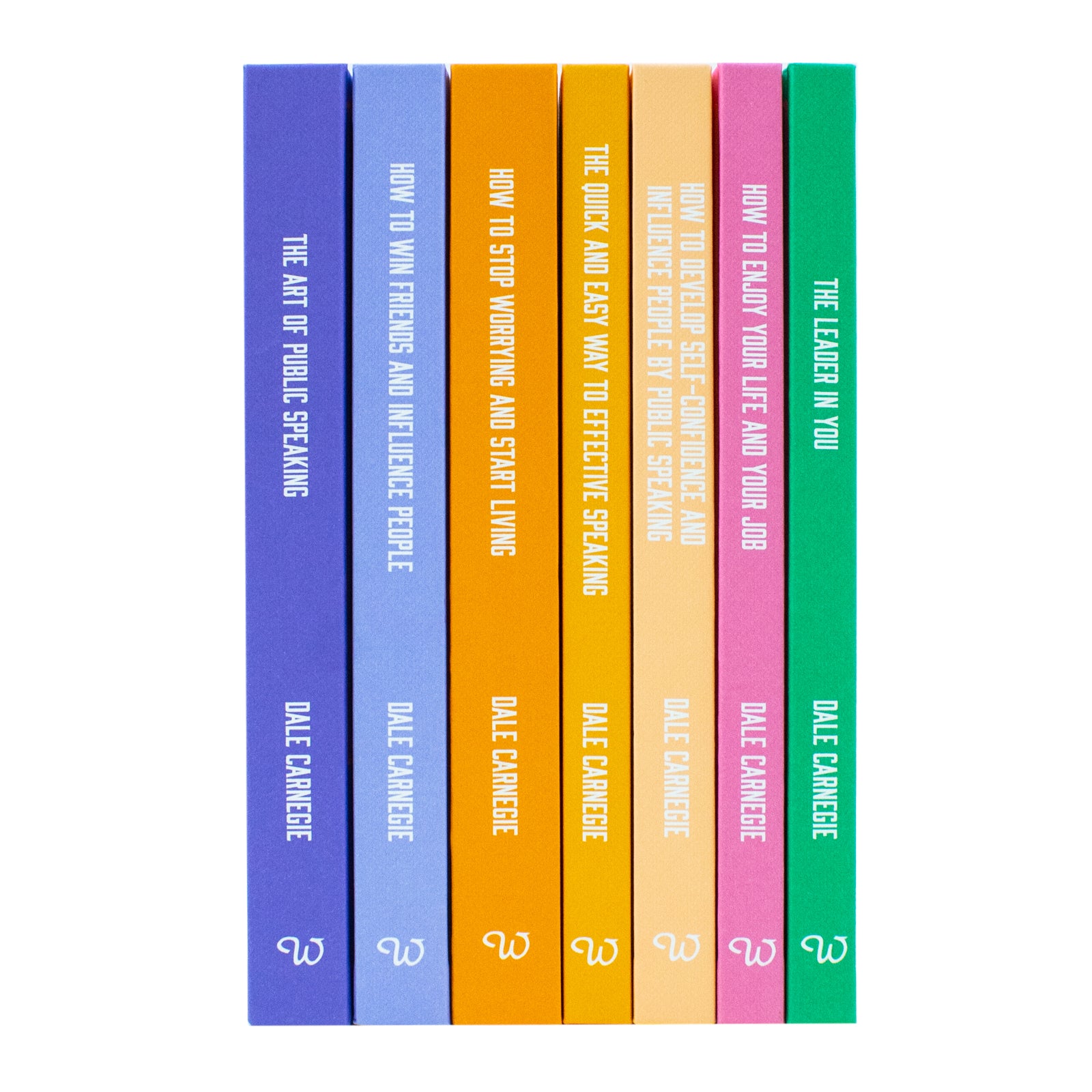 Dale Carnegie 7 Book Collection hardback set alternate angle