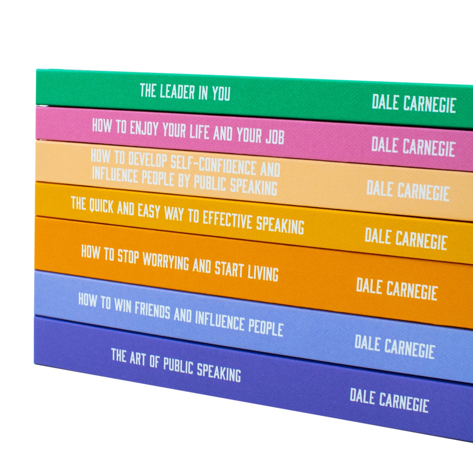 Dale Carnegie 7 Book Collection hardback set full display of all seven titles
