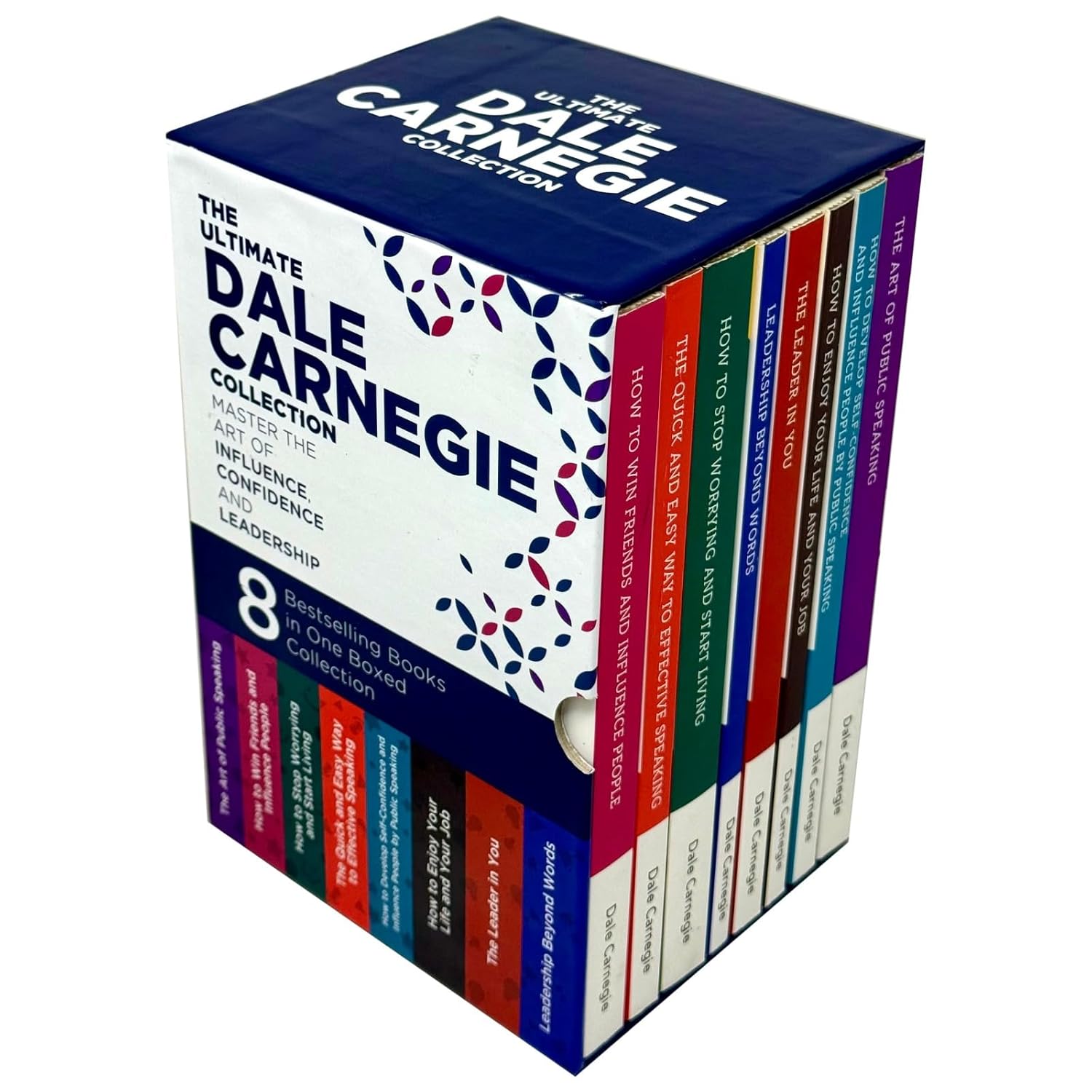 The Ultimate Dale Carnegie 8 Books Collection Set - Non Fiction Paperback box set angled view