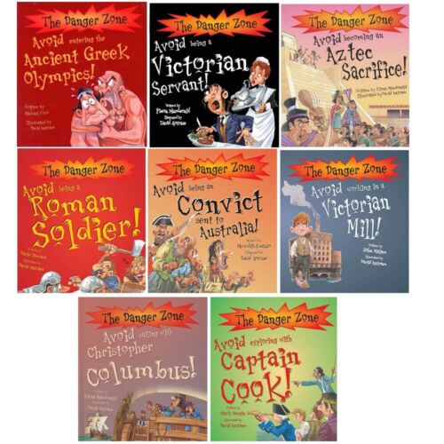 Danger Zone by Fiona MacDonald 8 Books Collection Set - History Non Fiction Paperback for Ages 8-12