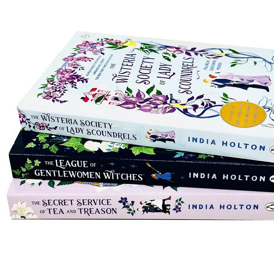 India Holton 3 book fantasy romance collection - Dangerous Damsels series paperback set cover detail