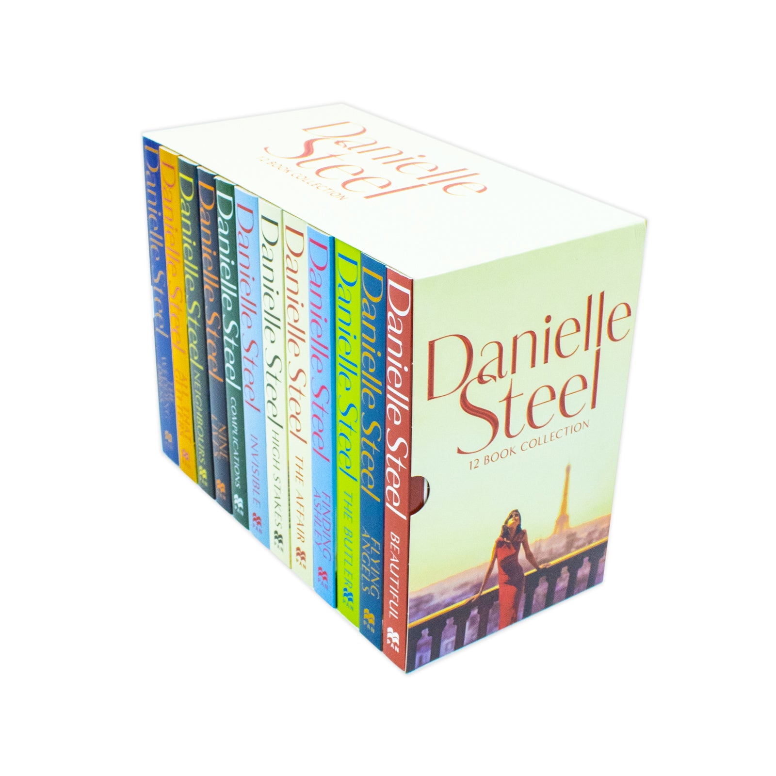 Danielle Steel 12 Books Collection Set paperback boxed set featuring The Wedding Dress, All That Glitters, Neighbours and Nine Lives