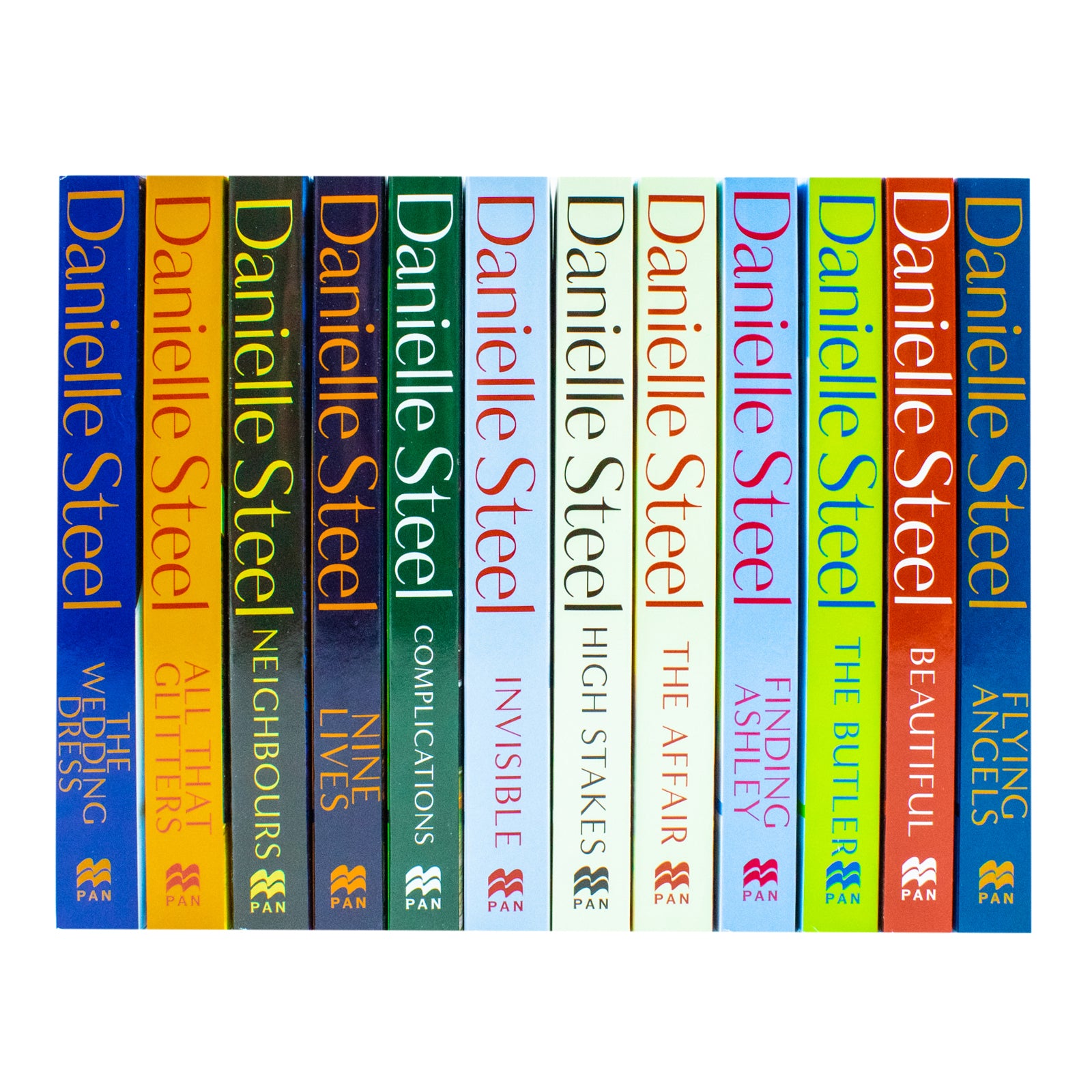Danielle Steel 12 Books Collection Set paperback boxed set showing Complications and Invisible covers