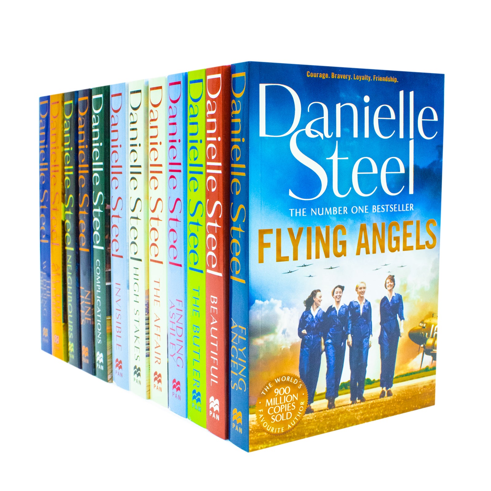 Danielle Steel 12 Books Collection Set paperback boxed set featuring The Wedding Dress, All That Glitters, Neighbours and Nine Lives