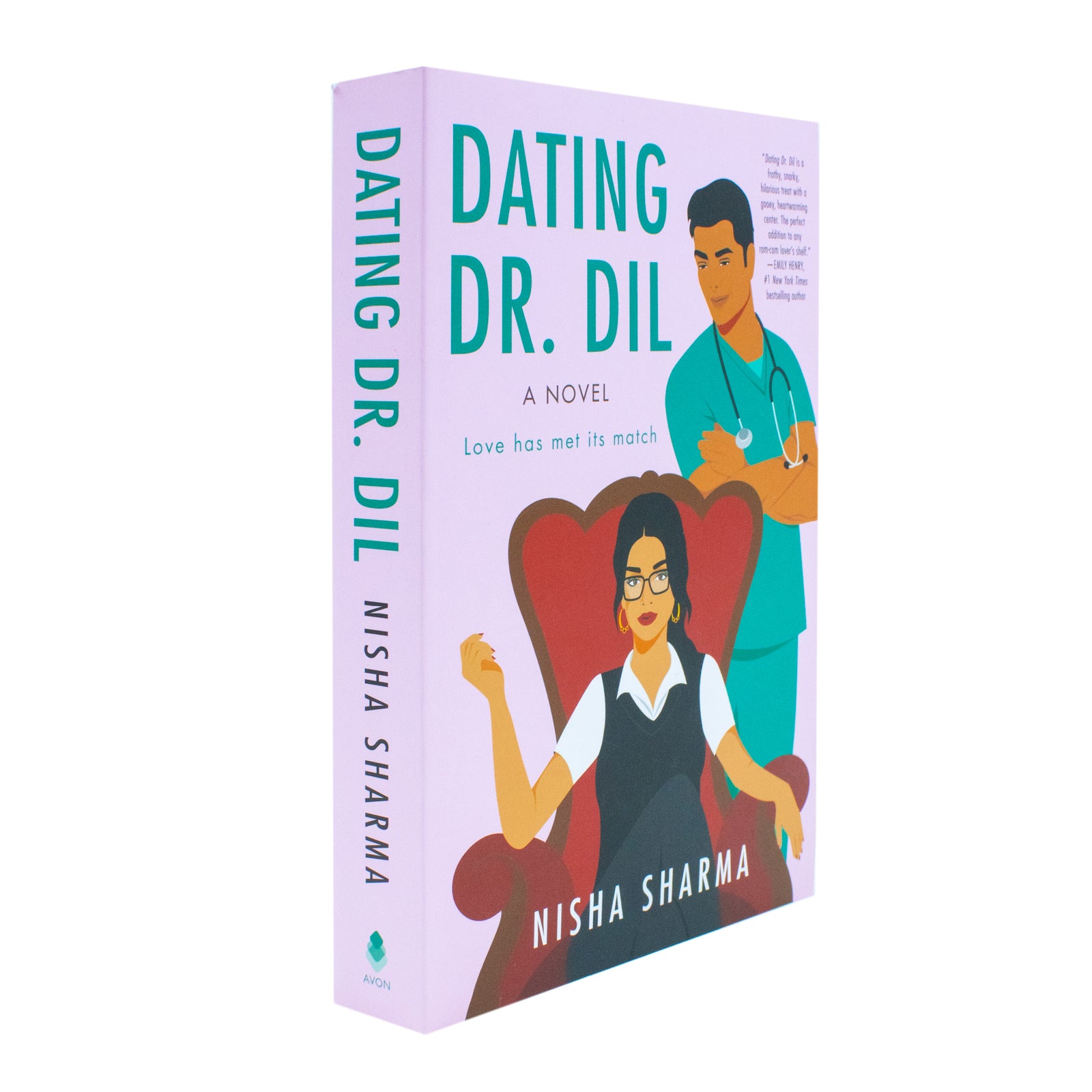 Dating Dr. Dil by Nisha Sharma - If Shakespeare Were an Auntie Book 1 - Paperback romantic comedy back cover