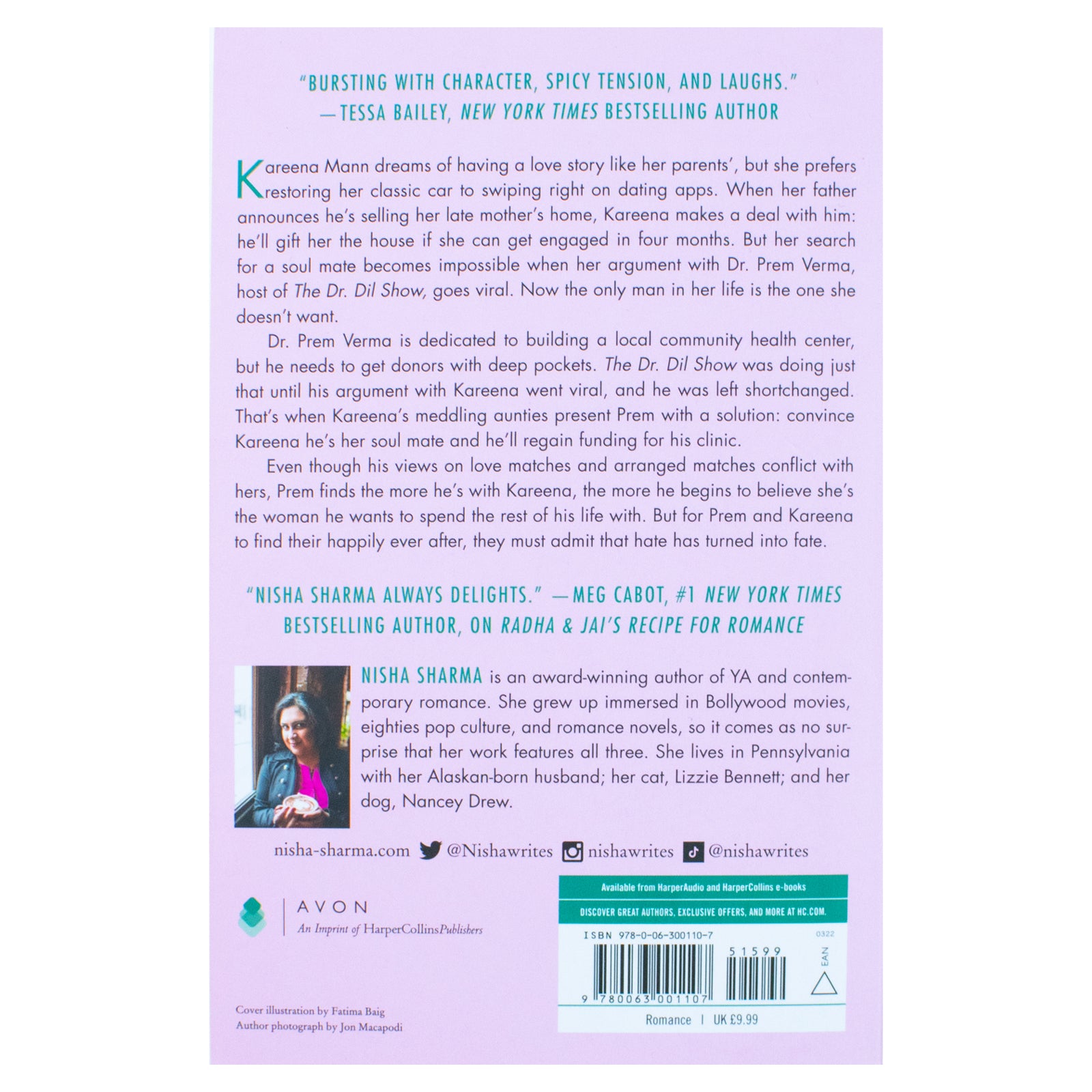 Dating Dr. Dil by Nisha Sharma - If Shakespeare Were an Auntie Book 1 - Paperback romantic comedy spine view