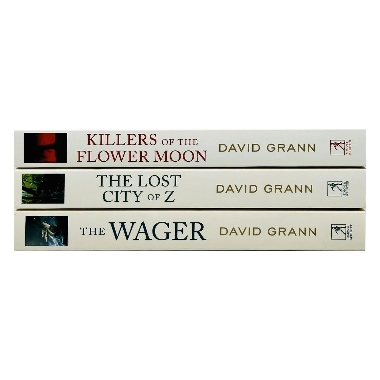 The Lost City of Z paperback cover, part of the David Grann 3 book true crime and adventure collection