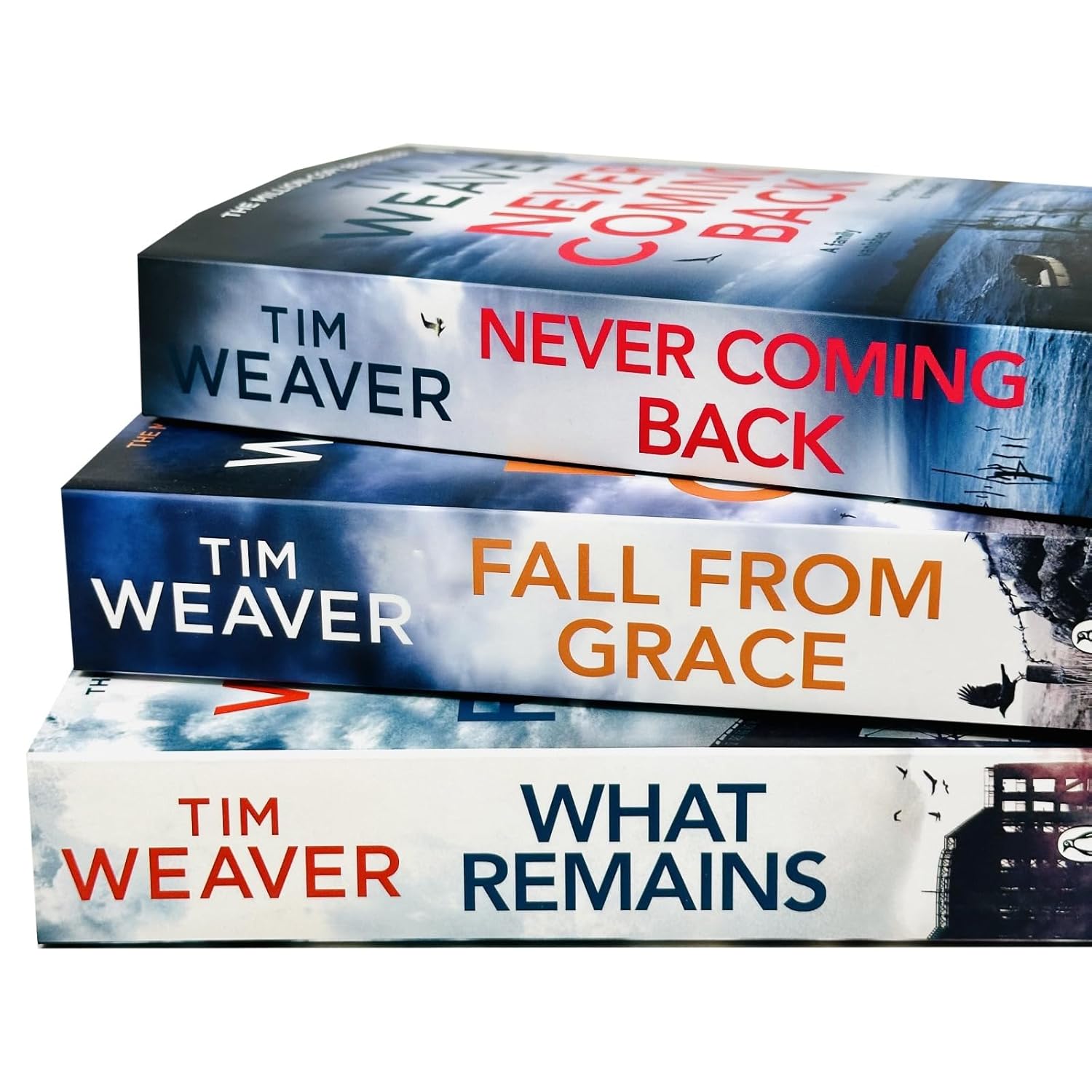 David Raker Series 4-6 Tim Weaver crime thriller paperback book set showing all three covers