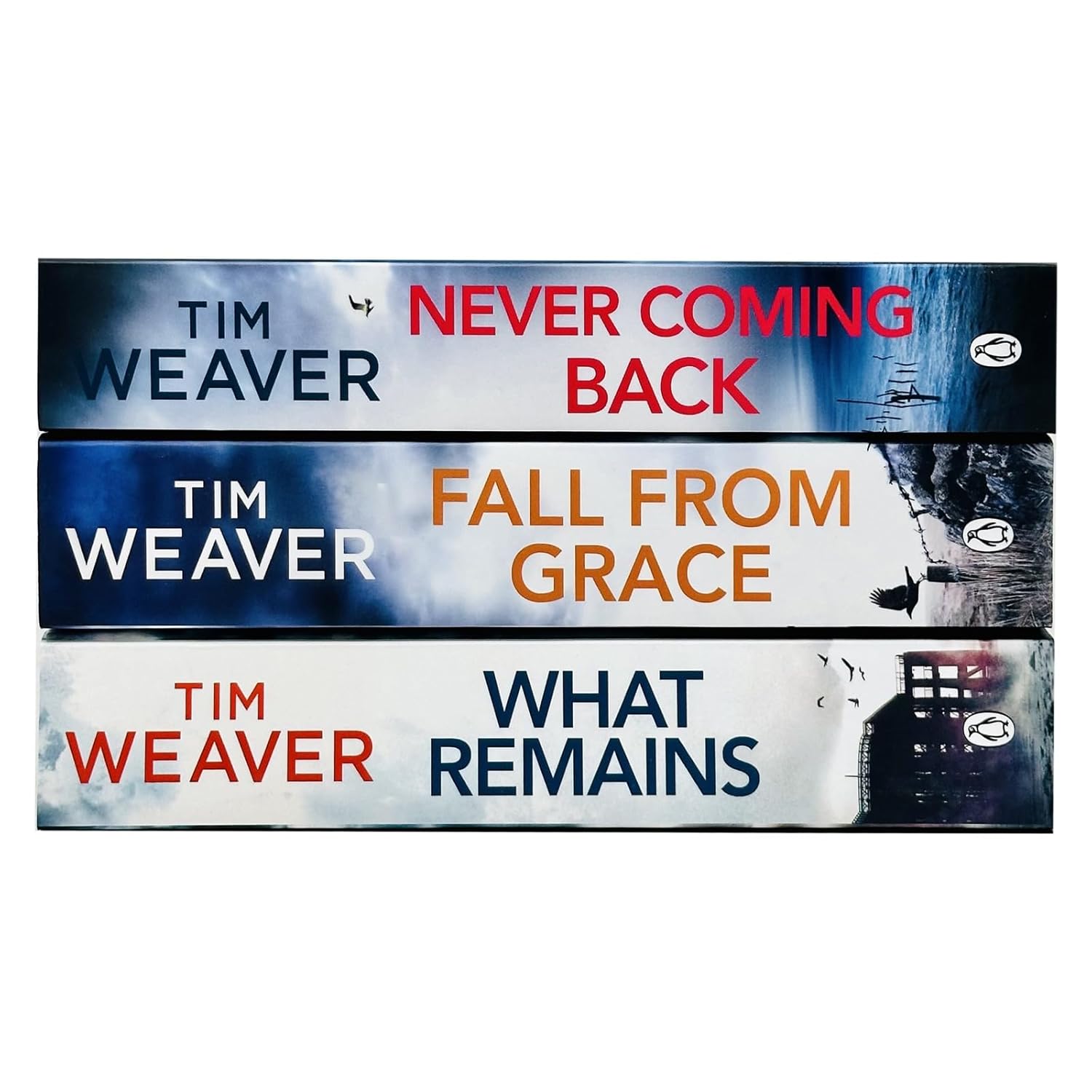 David Raker Series 4-6 by Tim Weaver 3 book paperback collection spines and back covers