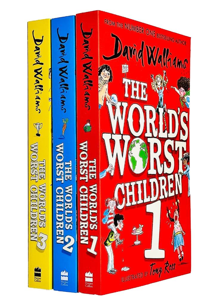 David Walliams World's Worst Children 3 Books Collection Set - paperback set for ages 7-9