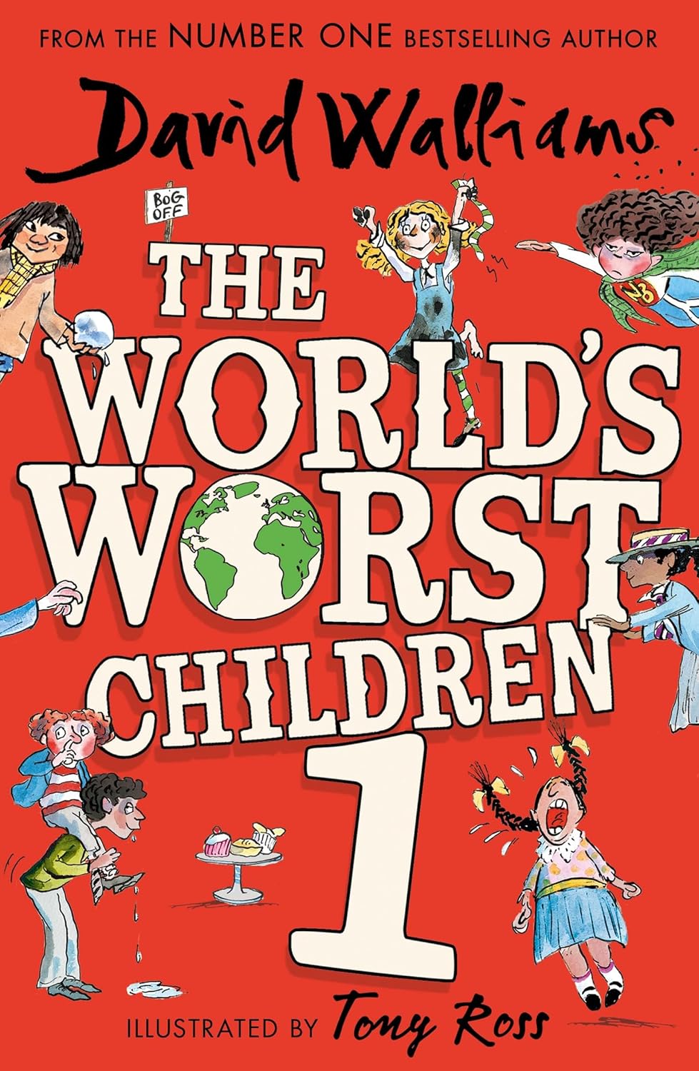 Full colour illustrated pages from David Walliams World's Worst Children book set, illustrated by Tony Ross