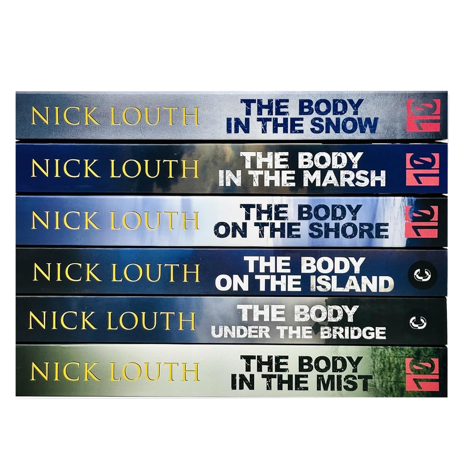 DCI Craig Gillard Crime Thrillers Series by Nick Louth - 6 book paperback set cover detail