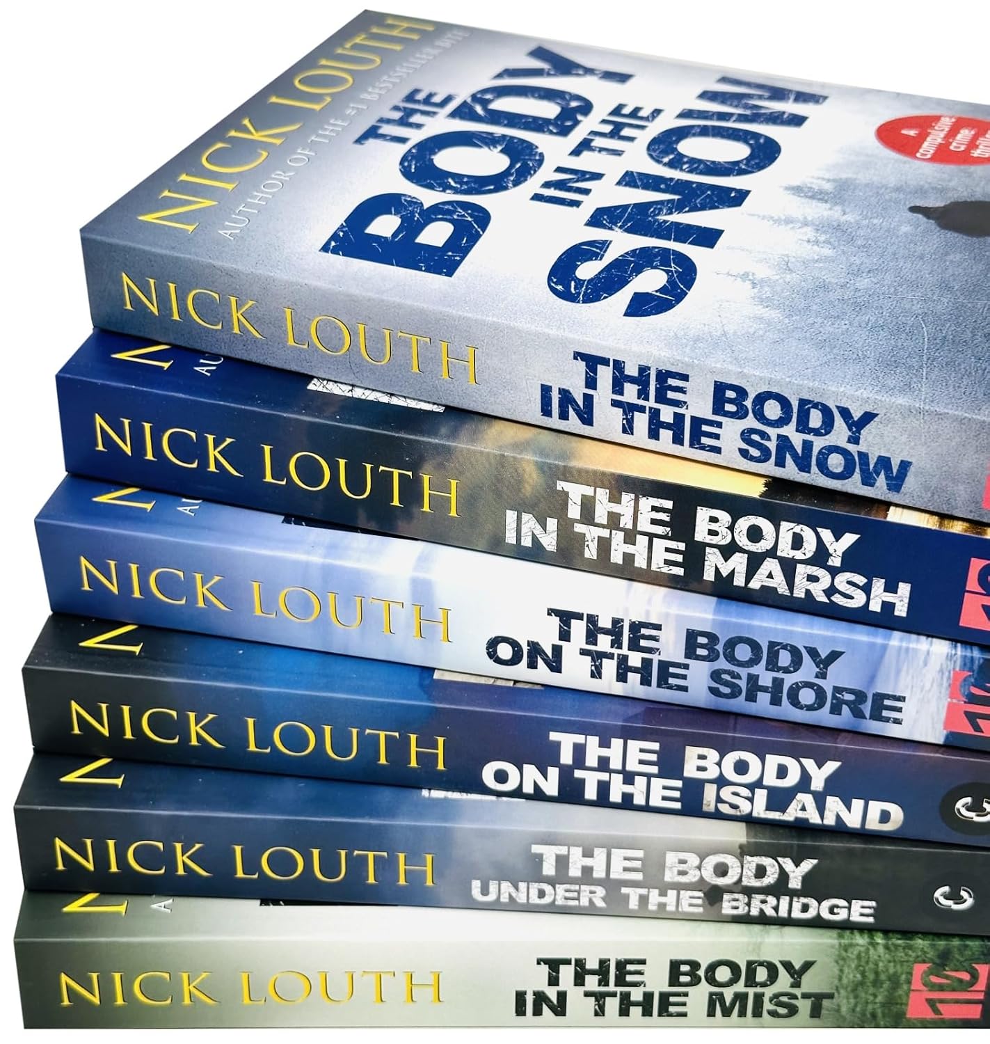 DCI Craig Gillard series 6 books collection set by Nick Louth - paperback back cover detail