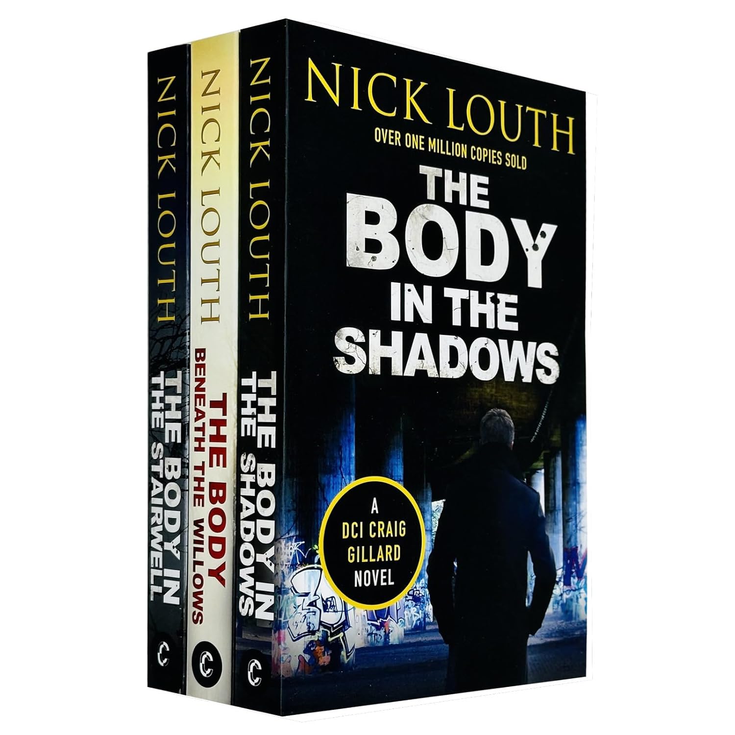 DCI Craig Gillard Crime Thrillers 3 Books Collection Set by Nick Louth - The Body Beneath the Willows, The Body in the Stairwell, The Body in the Shadows - Paperback