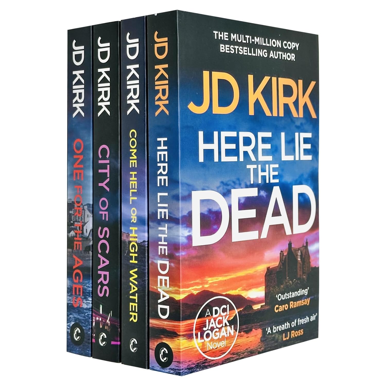 DCI Logan Crime Thrillers 13-16 by JD Kirk - 4 Book Paperback Collection Set cover