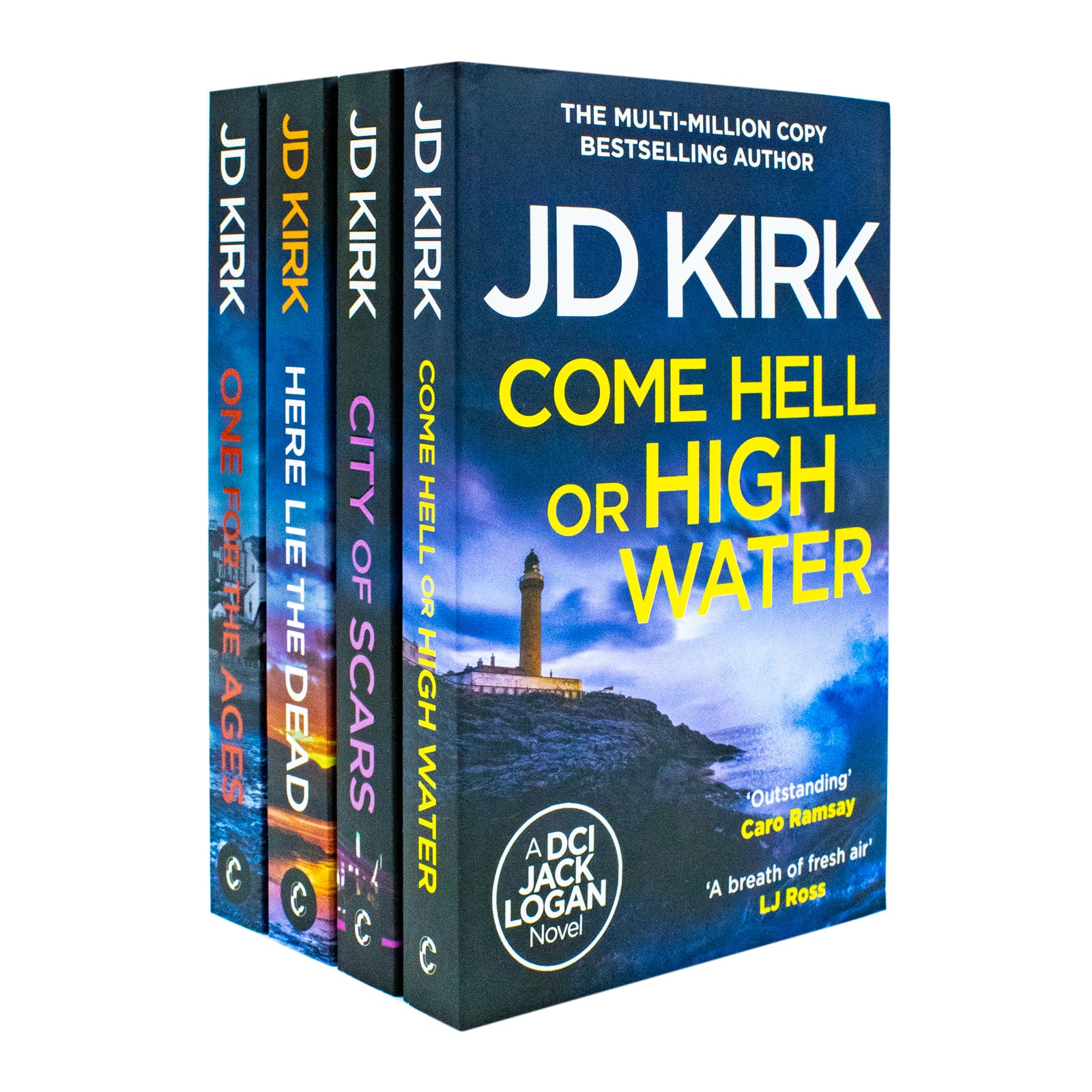 DCI Logan Crime Thrillers 13-16 by JD Kirk - 4 book paperback collection set cover