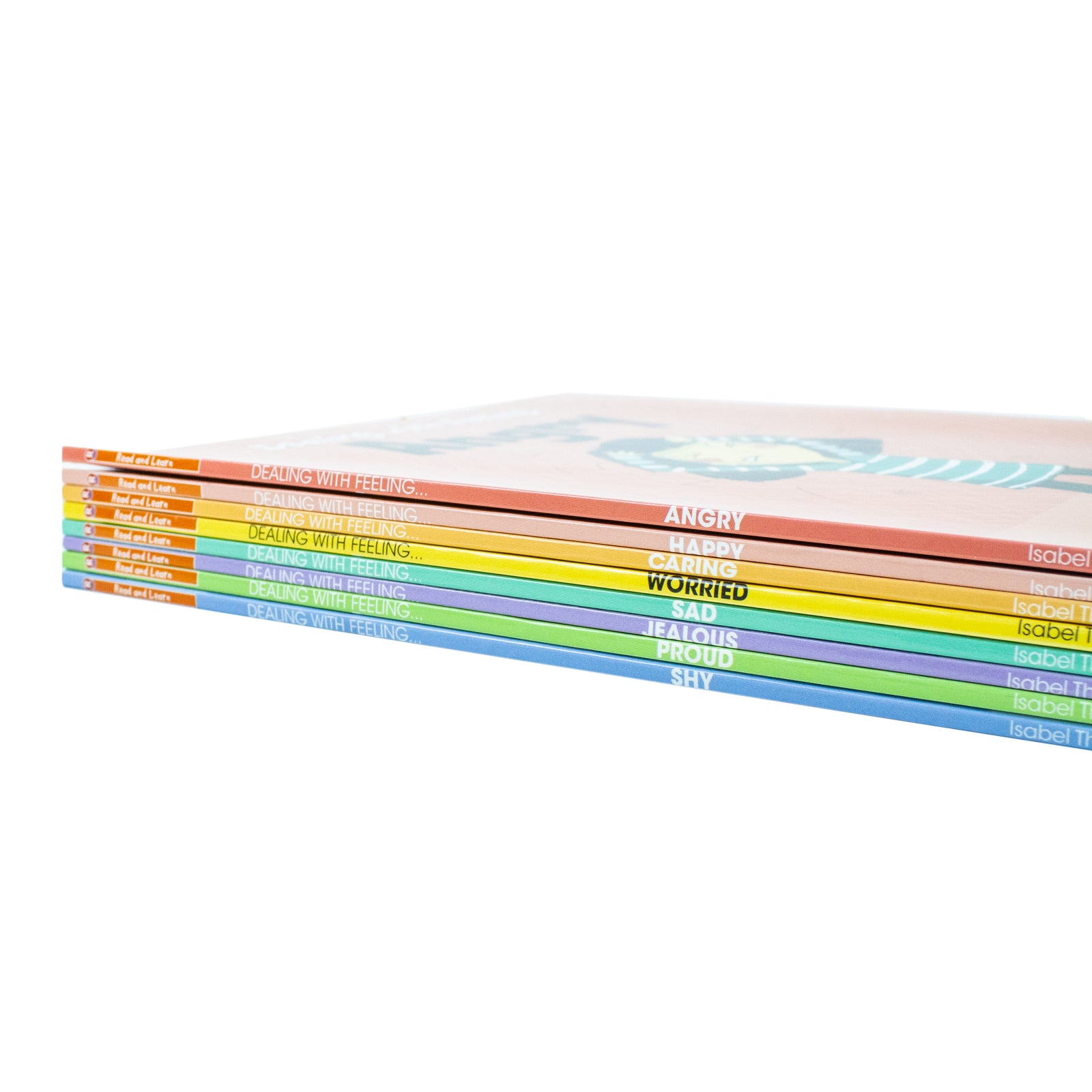 Dealing With Feeling series 8 books collection set by Isabel Thomas - Angry, Caring, Happy, Jealous, Proud, Sad, Shy, Worried - paperback ages 5-7