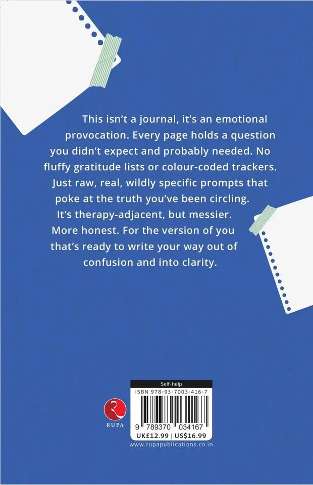 Back cover of Dear Diary, Please Fix Me by Bex Valentine - 30 days of journaling prompts paperback