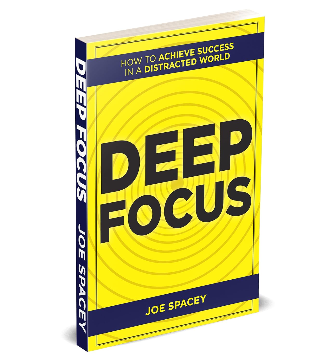 Deep Focus by Joe Spacey - Paperback book detail image, self-help productivity guide