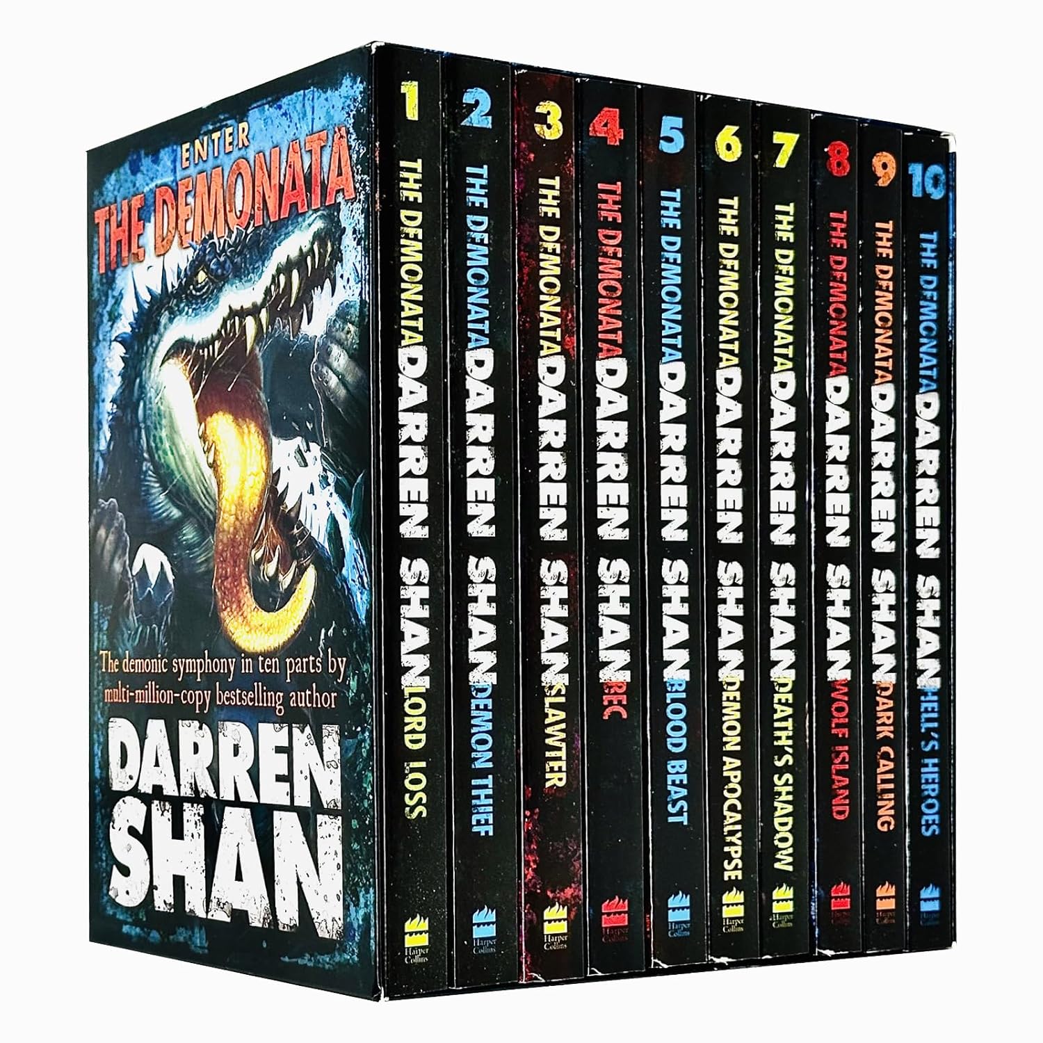 The Demonata Complete 10 Book Collection by Darren Shan - paperback YA horror set including Wolf Island, Death's Shadow and Hell's Heroes