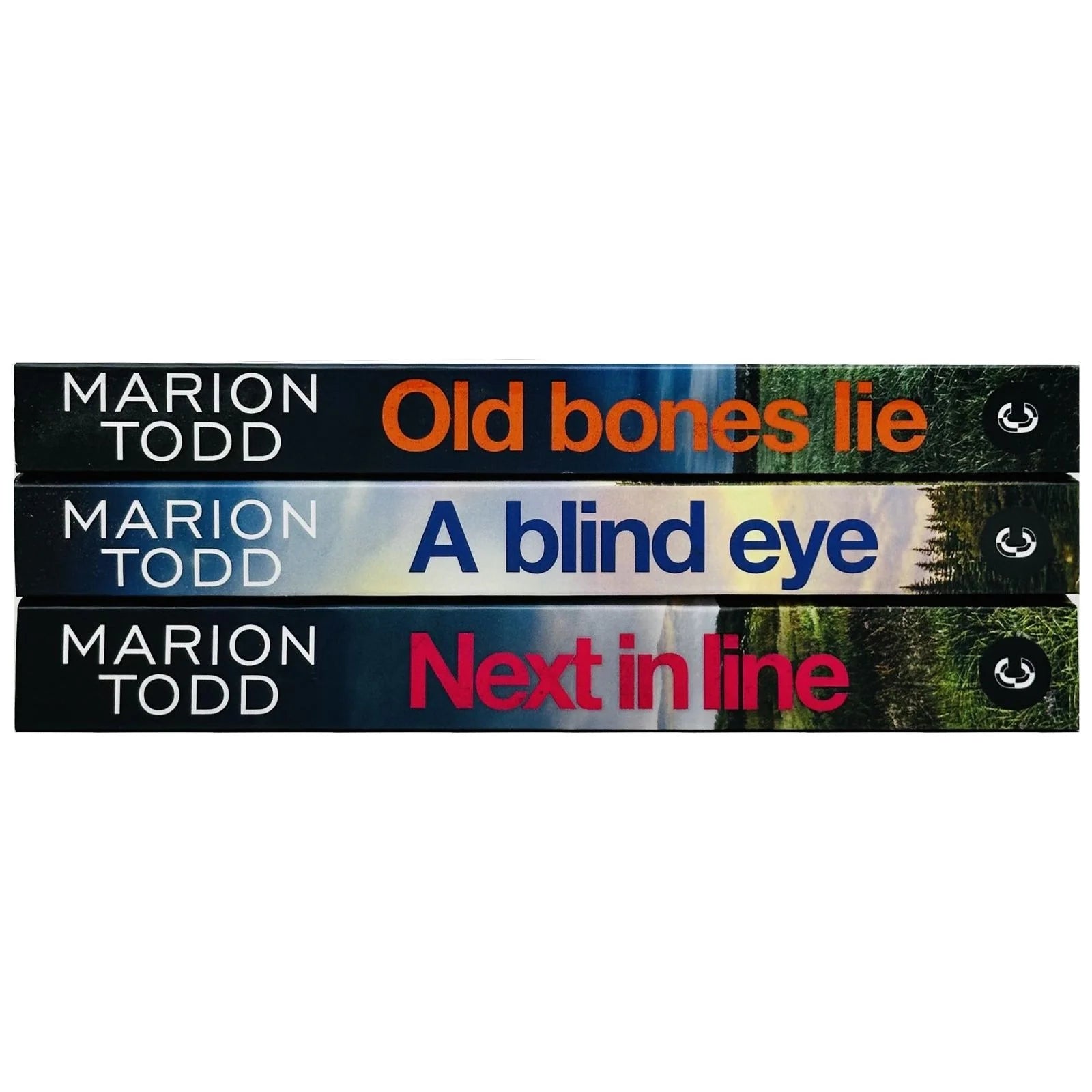 Front covers of the Detective Clare Mackay 3 book paperback collection by Marion Todd