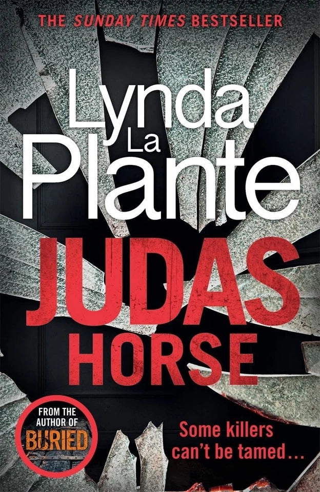 Crucified and Vanished paperback covers from the Detective Jack Warr crime series by Lynda La Plante