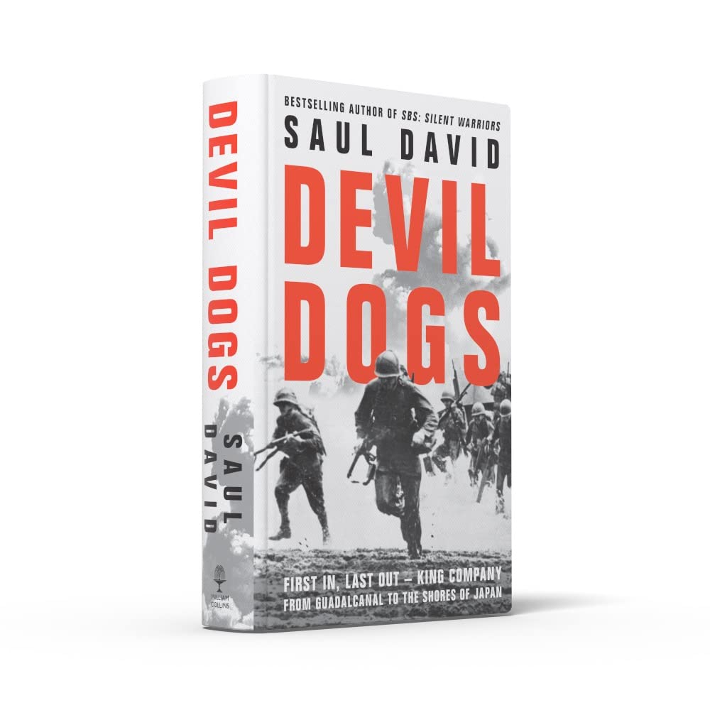 Devil Dogs by Saul David paperback back cover - Second World War Pacific history