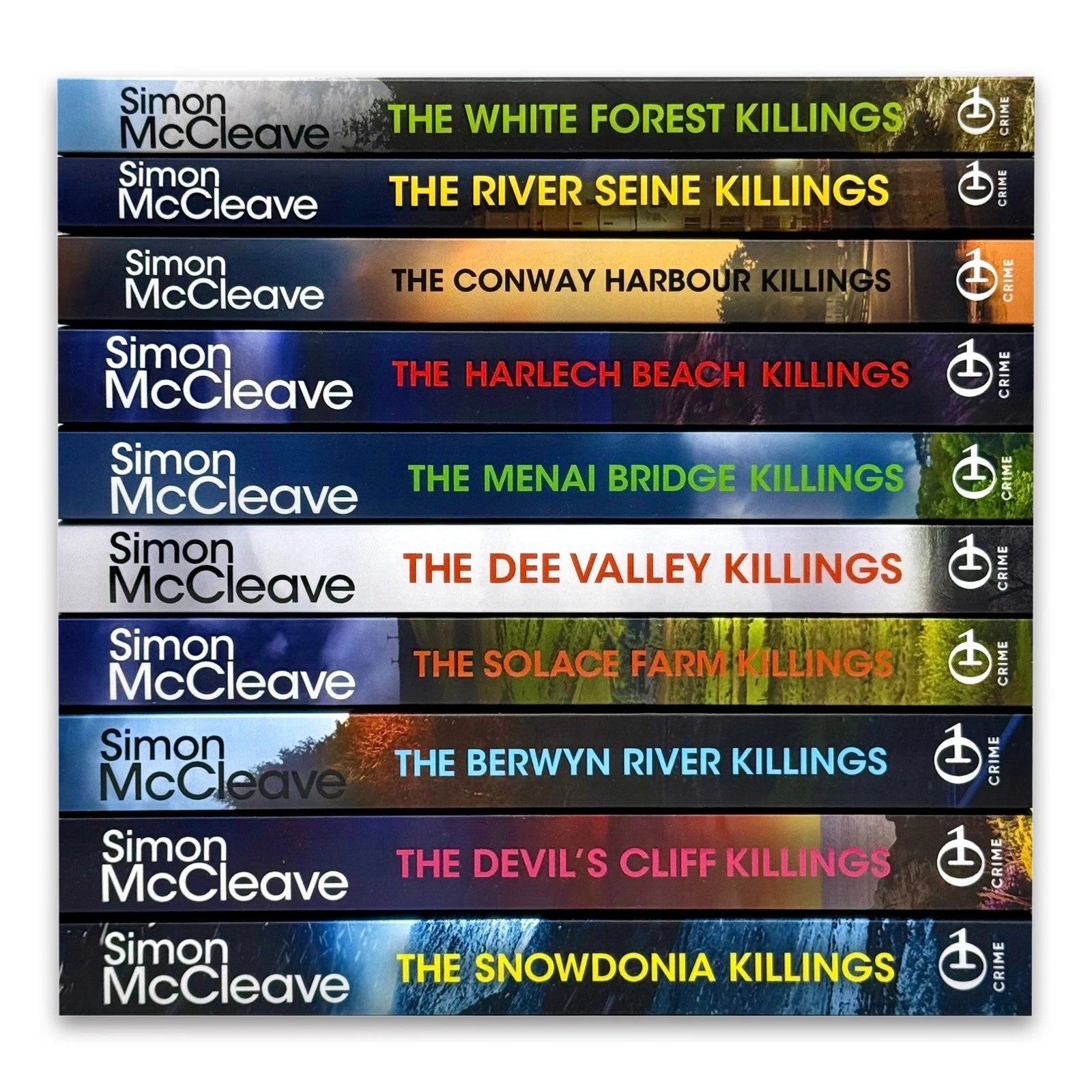 DI Ruth Hunter Series 10 Books Collection Set by Simon McCleave - stacked paperback crime thrillers, all 10 titles shown