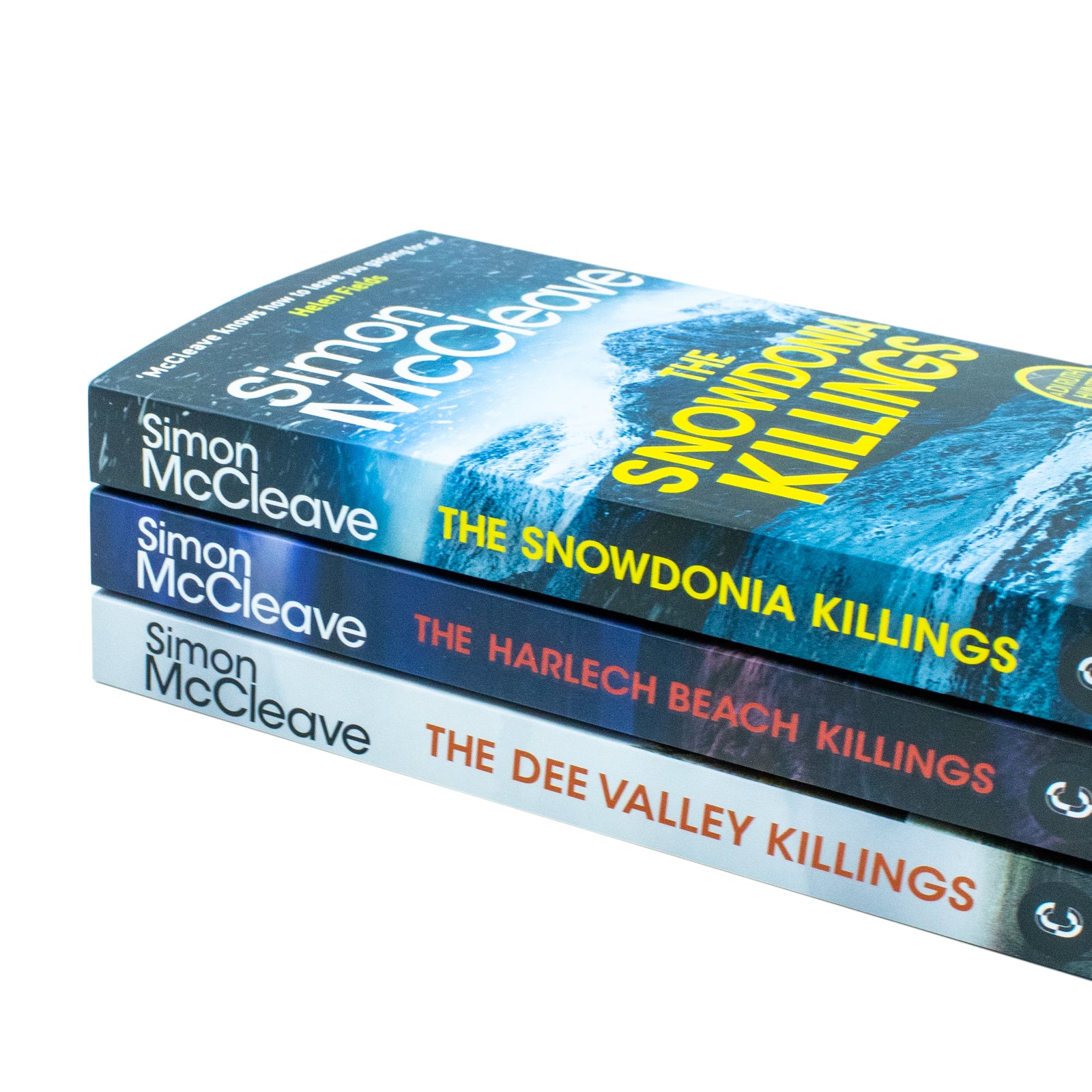 The Harlech Beach Killings and The Dee Valley Killings paperback books by Simon McCleave, DI Ruth Hunter series