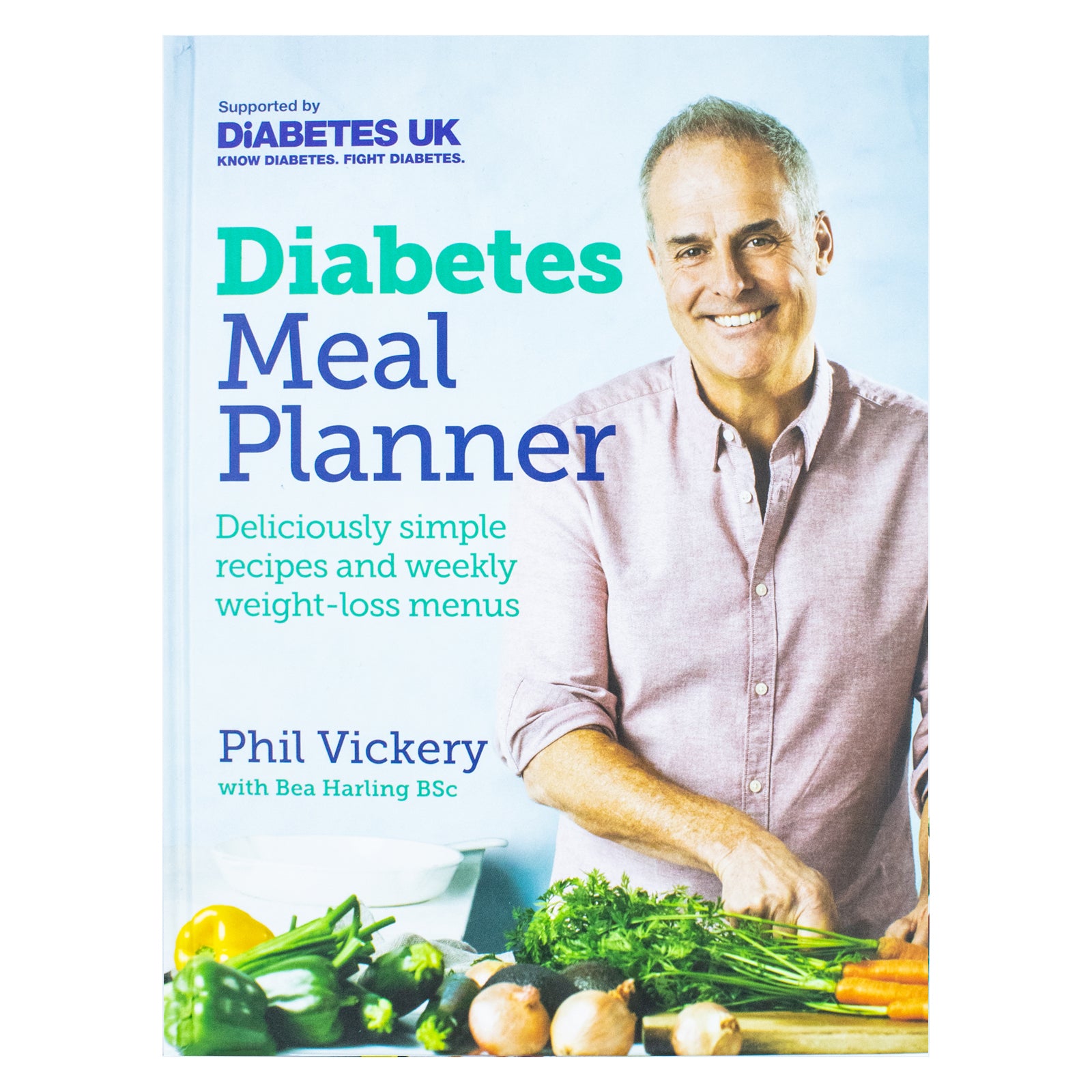 Diabetes Meal Planner by Phil Vickery - inside pages showing traffic-light labelled recipes