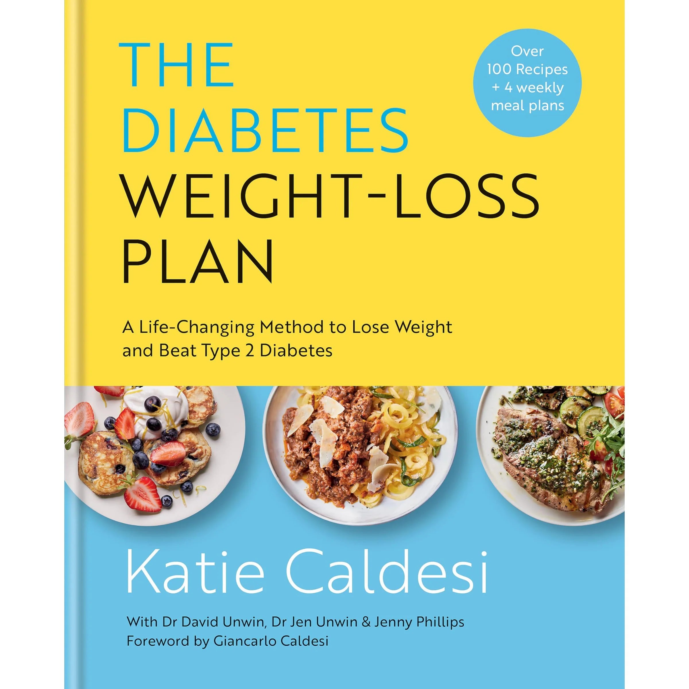The Diabetes Weight-Loss Plan by Katie and Giancarlo Caldesi - Hardback front cover