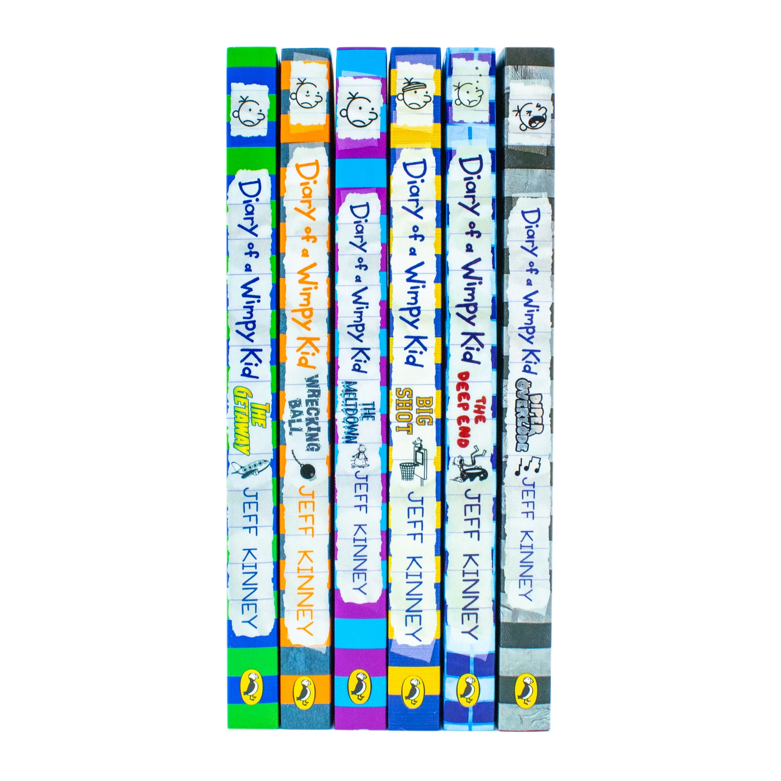 Diary of a Wimpy Kid Series 12-17 6 Books Collection Set by Jeff Kinney - Paperback - Back cover blurb detail