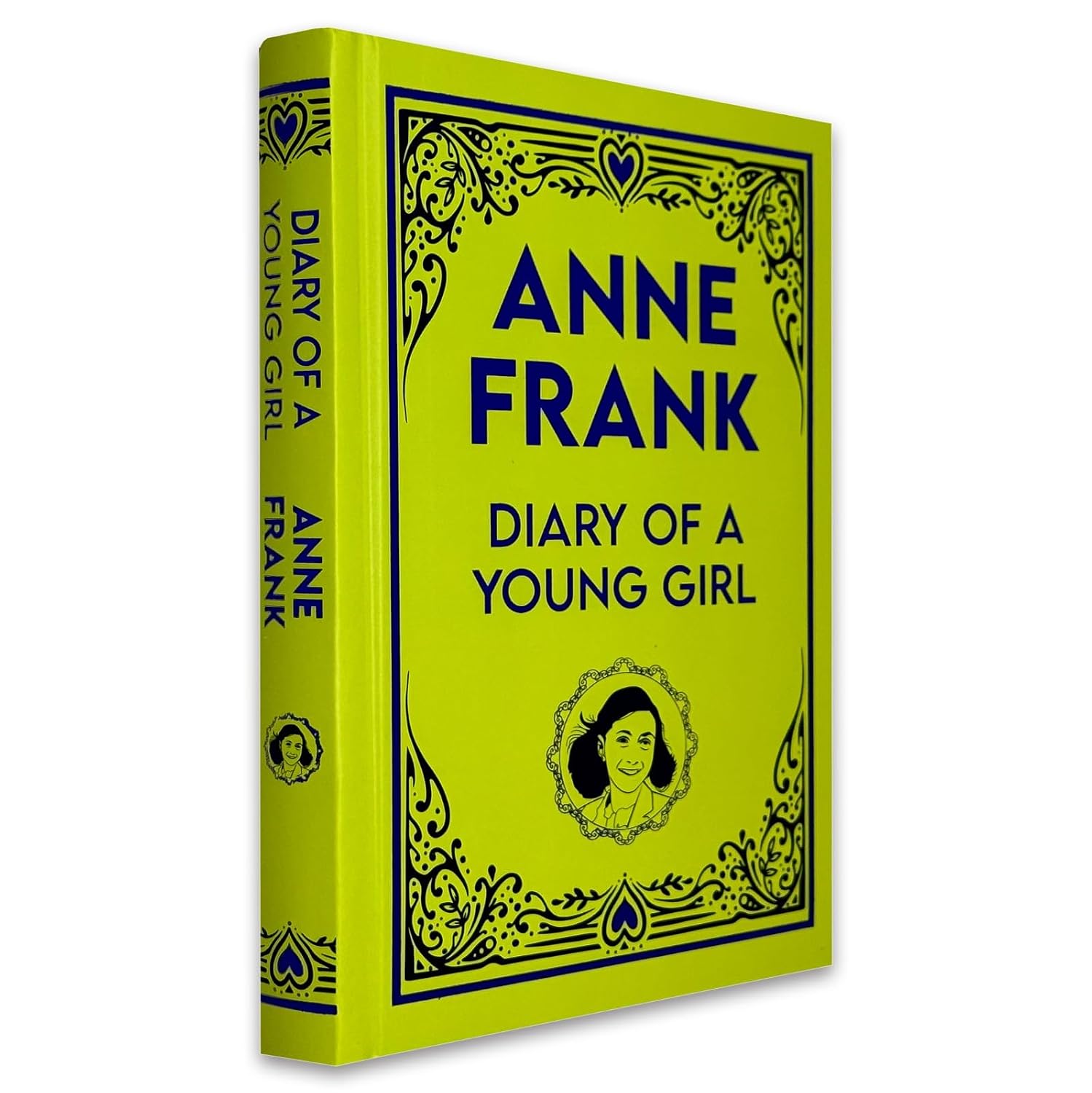 The Diary of a Young Girl by Anne Frank - Hardcover back cover with book description