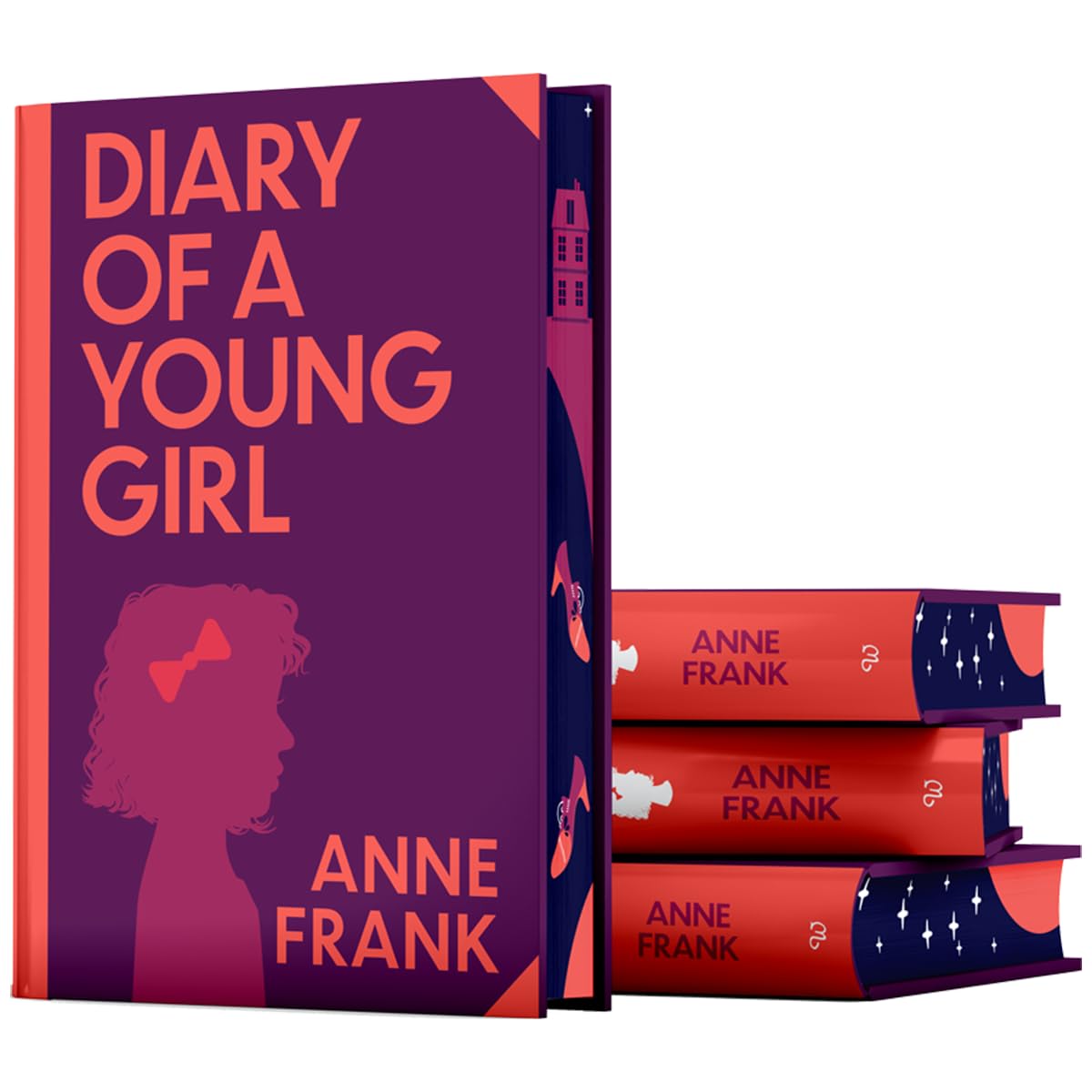 The Diary of a Young Girl by Anne Frank - close-up of Wilco Classics sprayed page edges